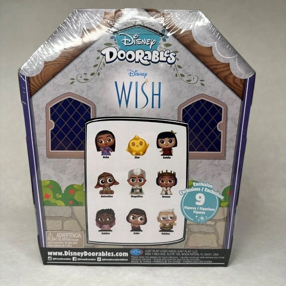 Disney Doorables WISH Set‎ of 9 Exclusive Figures ASHA STAR DAHLIA VALENTINO NEW